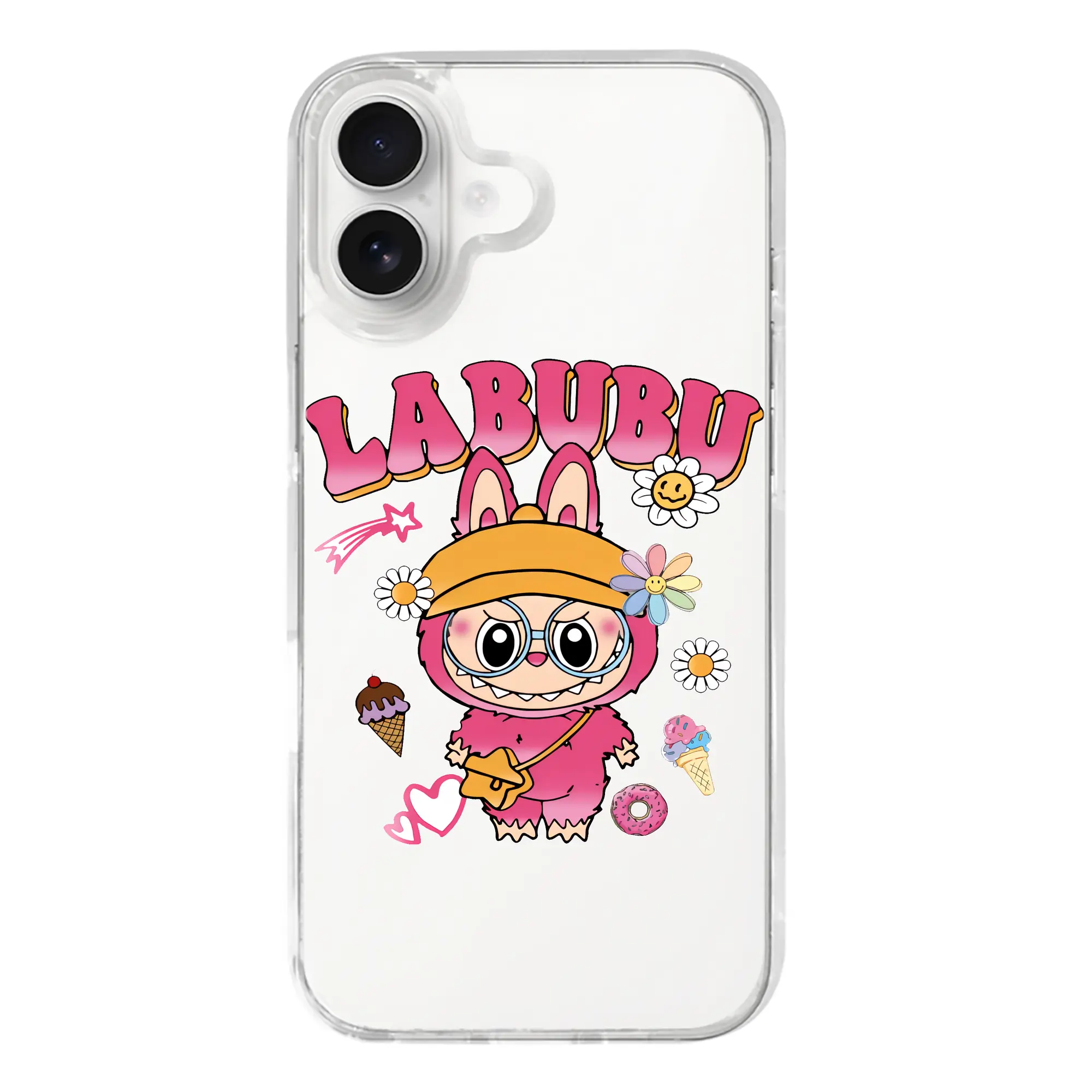 ラブブ グッズ ラブブ - iPhone 17シリーズ 透明スマホケース – 薄型・耐衝撃・精密フィット保護カバー